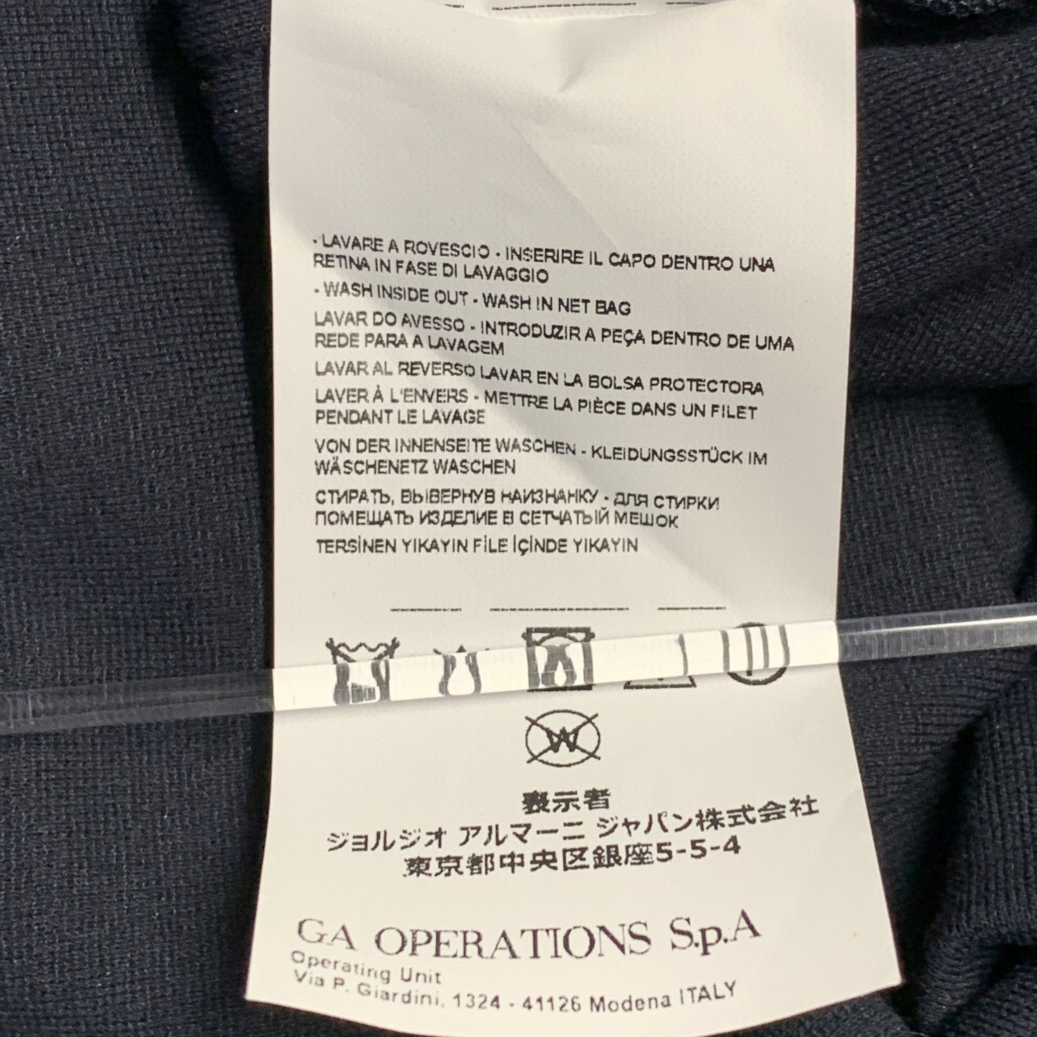 ARMANI COLLEZIONI Size 4 Navy Viscose Blend Pleated Zip Up Dress For Sale 3