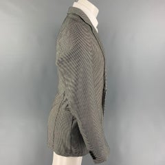 ARMANI COLLEZIONI Size 40 Black White Houndstooth Sport Coat