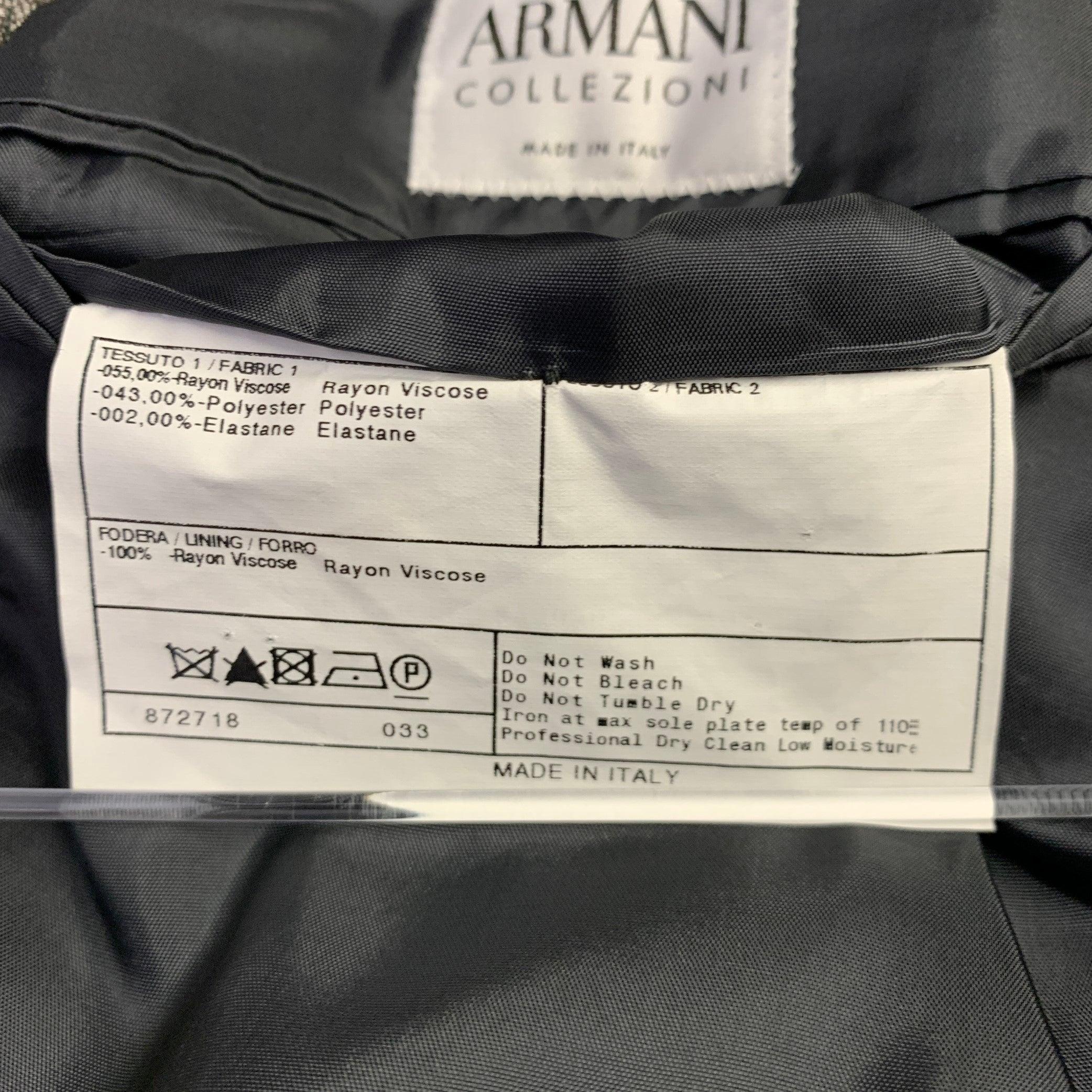 ARMANI COLLEZIONI Size 40 Brown White Heather Sport Coat For Sale 2