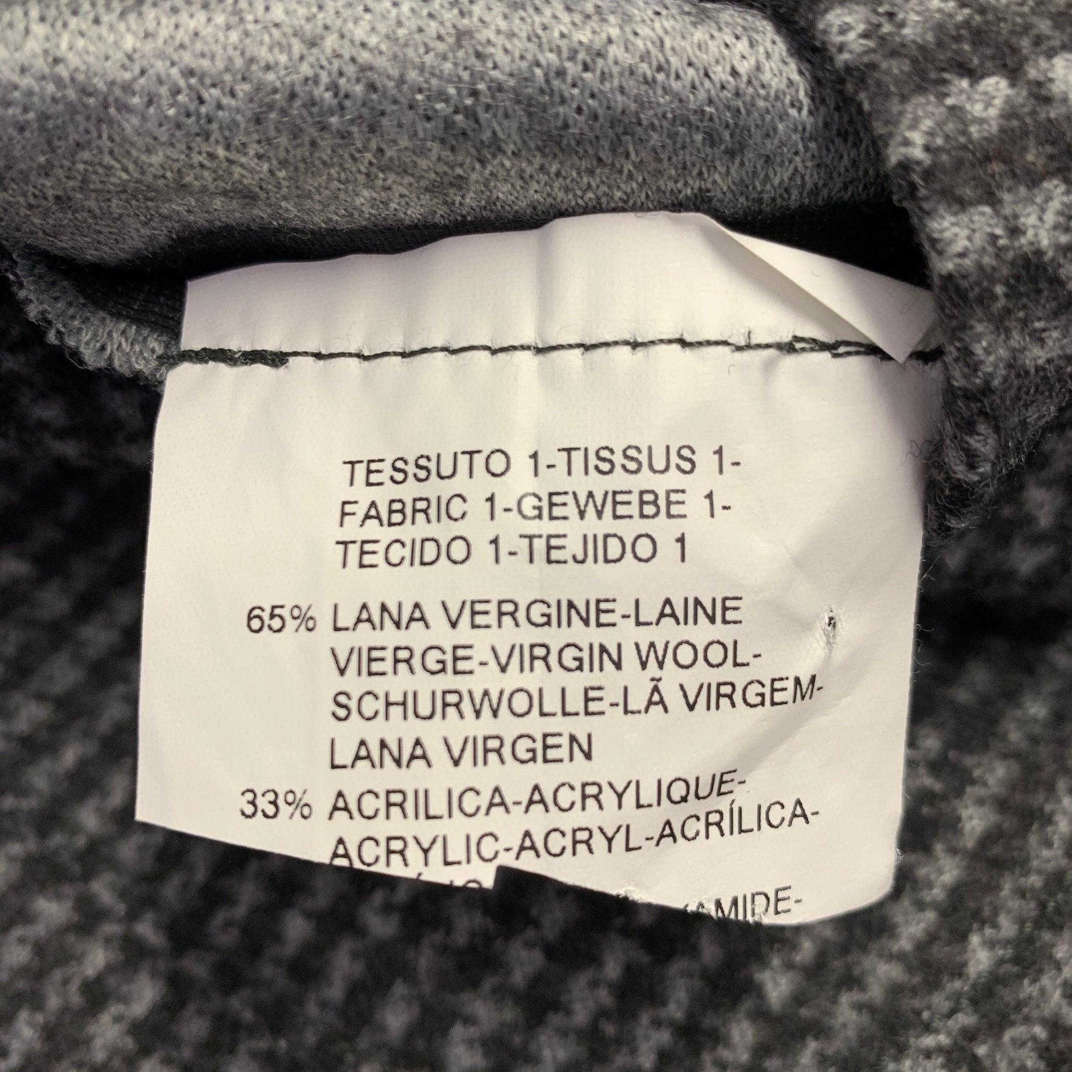 ARMANI COLLEZIONI Size 40 Grey Charcoal Checkered Wool Blend Sport Coat For Sale 3