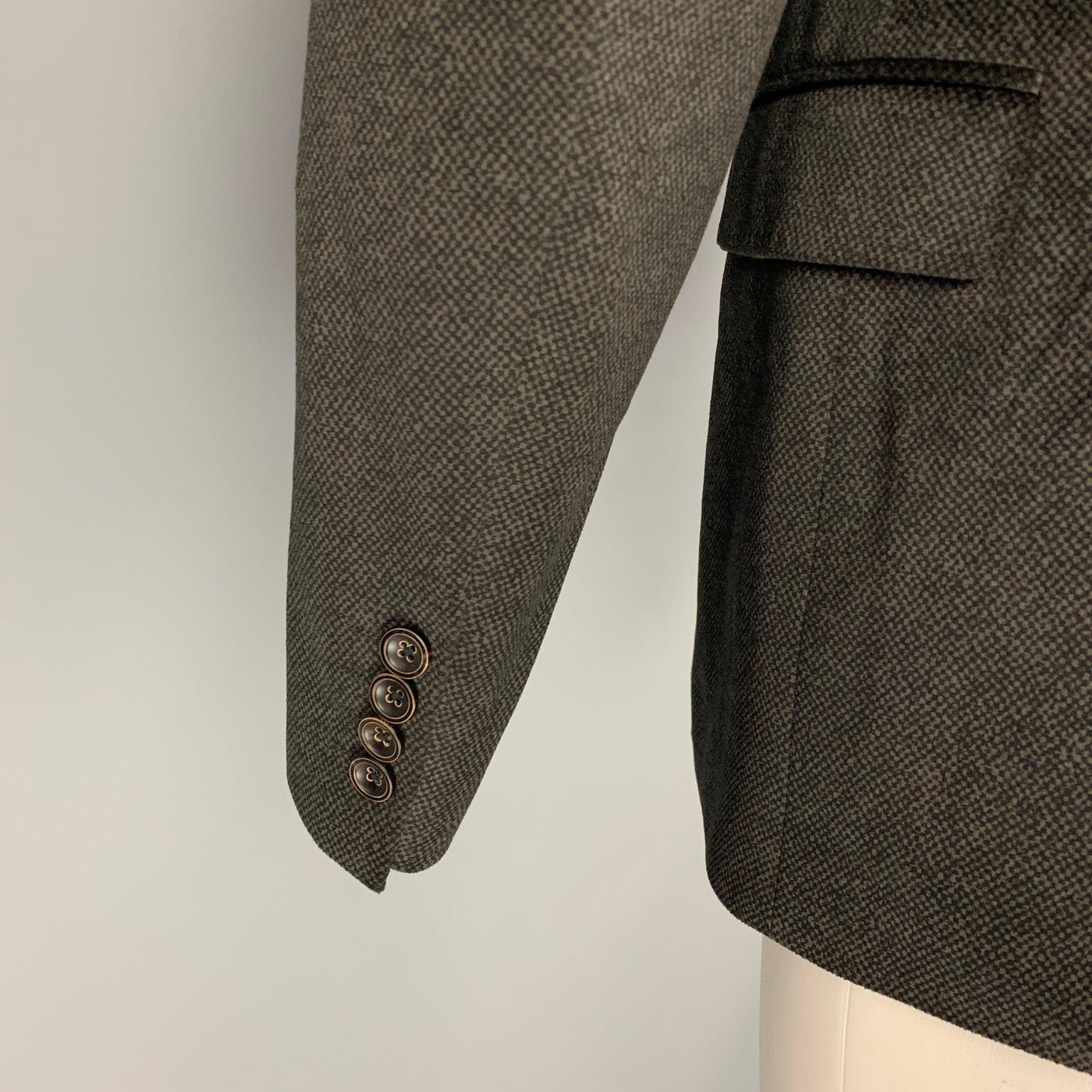 ARMANI COLLEzioni Taille 40 Regular Charcoal Black Heather Sport Coat Pour hommes en vente