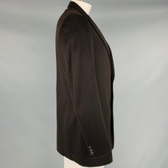 ARMANI COLLEZIONI Size 44 Long Brown Cashmere Single Breasted Sport Coat