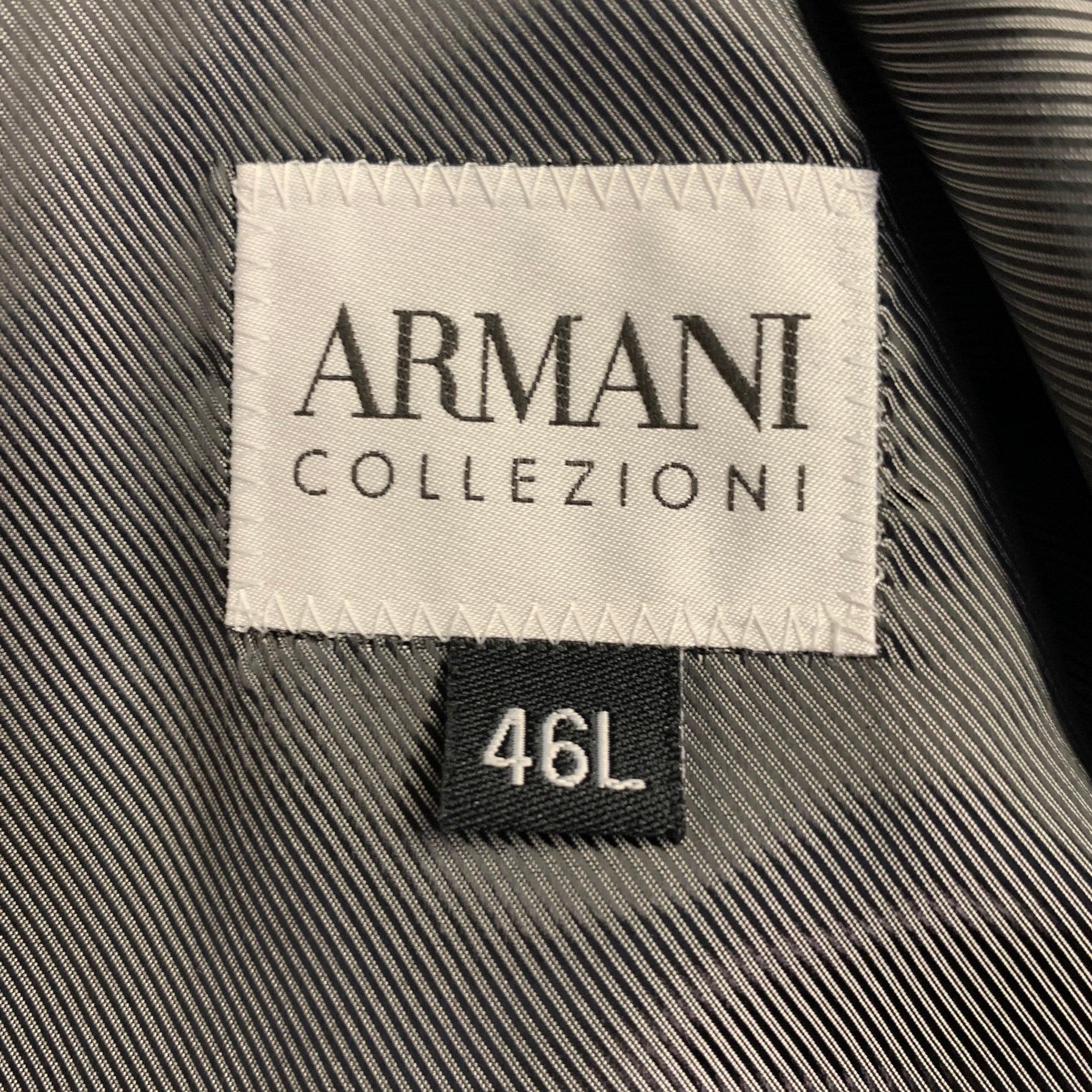 ARMANI COLLEZIONI Talla 46 Abrigo largo de deporte de terciopelo burdeos y rayón de seda en venta 2