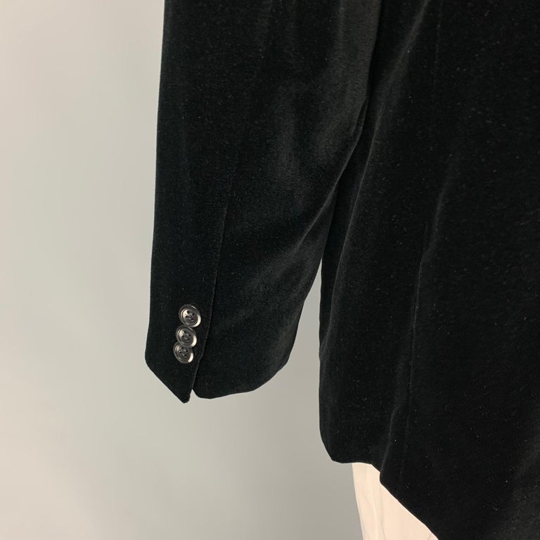 Giorgio Armani ARMANI COLLEZIONI Armani Collezioni long sleeve button-down shirt made in Italy men's size L Viscose black type Vintage Second Hand