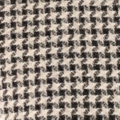 ARMANI COLLEZIONI Taglia 6 Marrone Tan Lana Pied-de-poule Giacca senza colletto Blazer