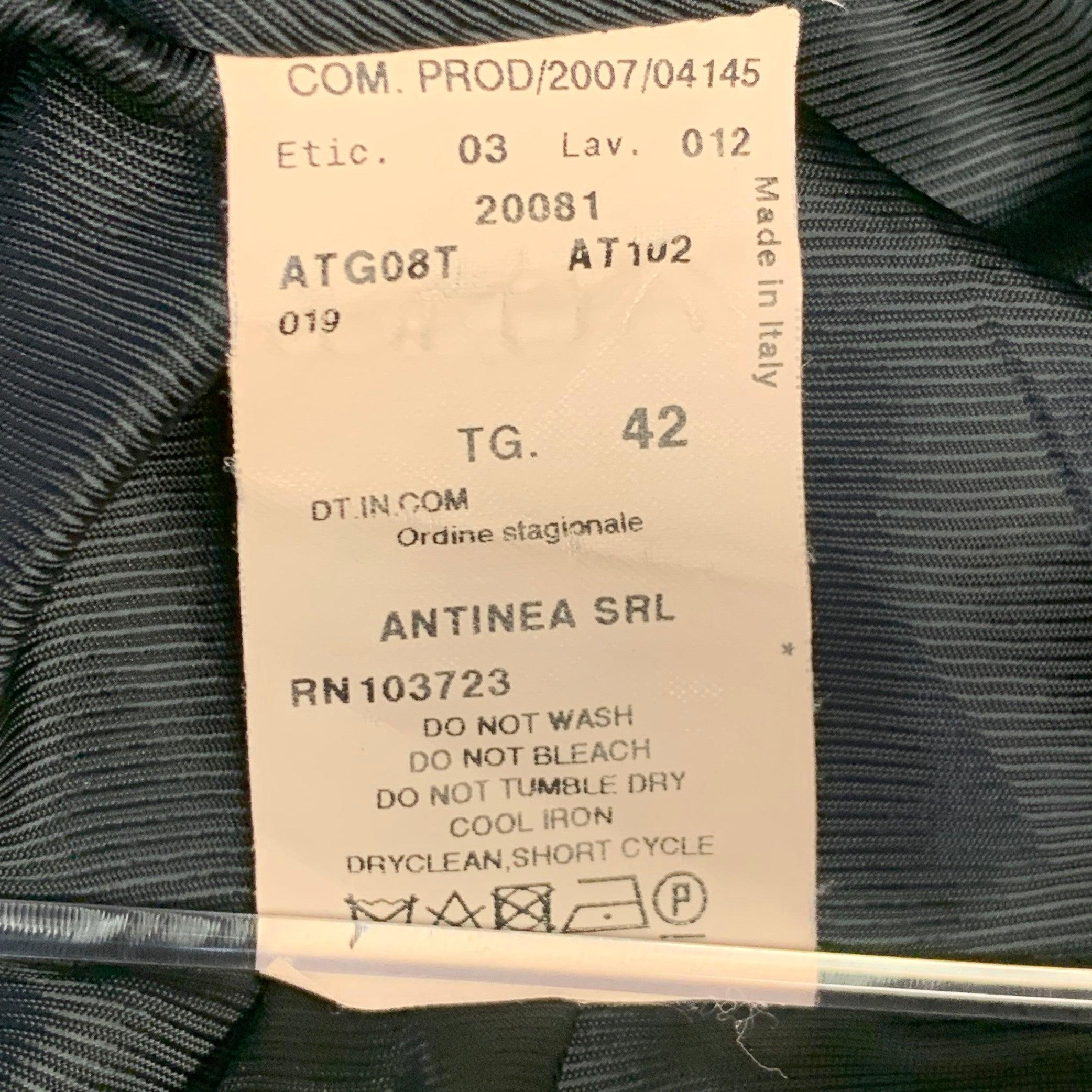 ARMANI COLLEZIONI Größe 6 Navy Grau Nadelstreifen Jacke Blazer im Angebot 5