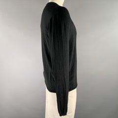 Jersey de punto acanalado negro de ARMANI COLLEZIONI, talla L