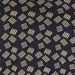 ARMANI COLLEZIONI Size L Navy Ivory Knit Cotton Blend Crew Neck Pullover