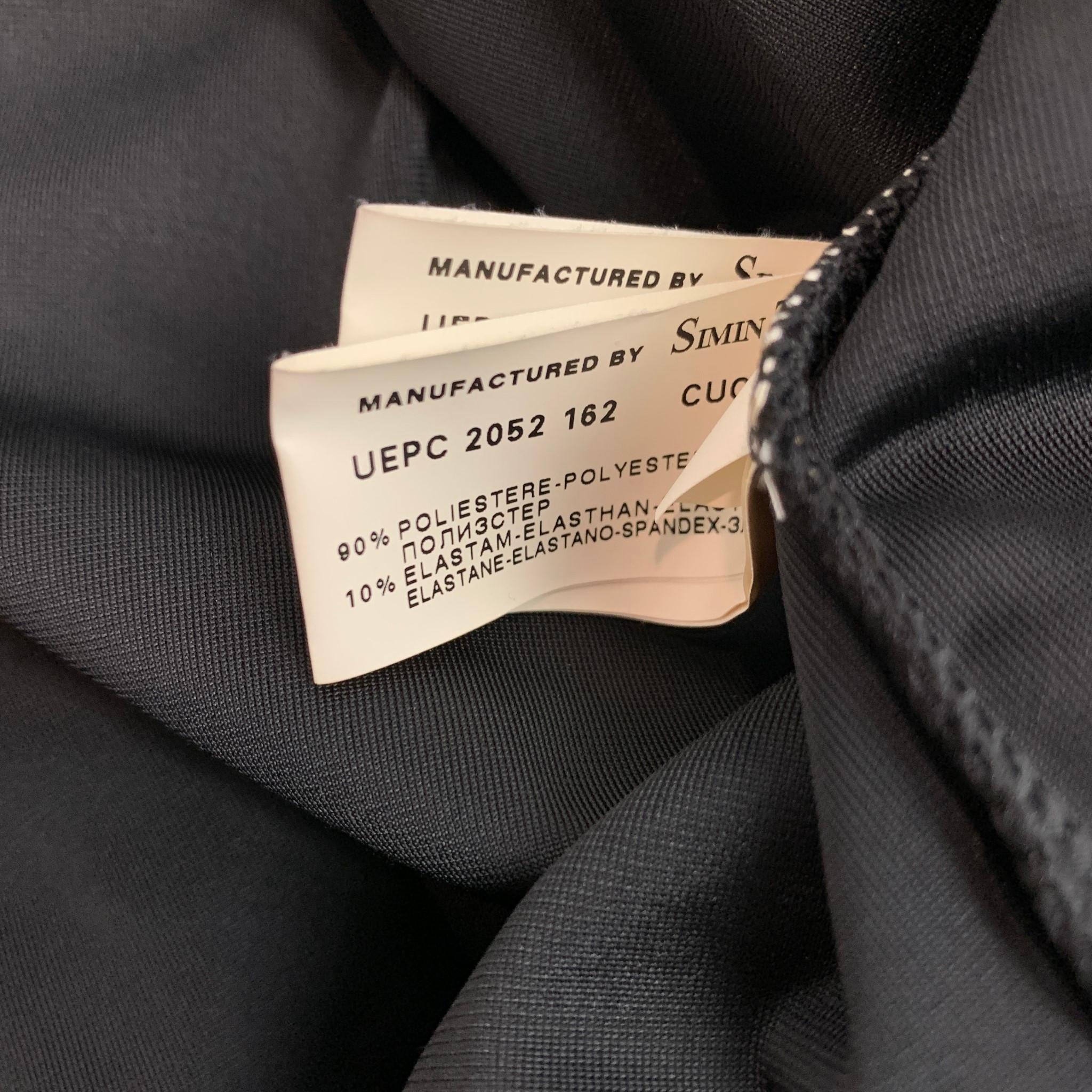 ARMANI COLLEZIONI Size XL Black Swirls Velvet Button Up Long Sleeve Shirt In New Condition In San Francisco, CA