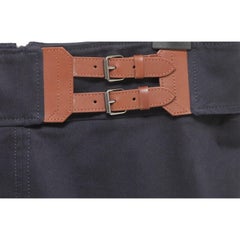 ARMANI COLLEZIONI Skirt Black Belt Dress Cotton Straight Clothing 44 8