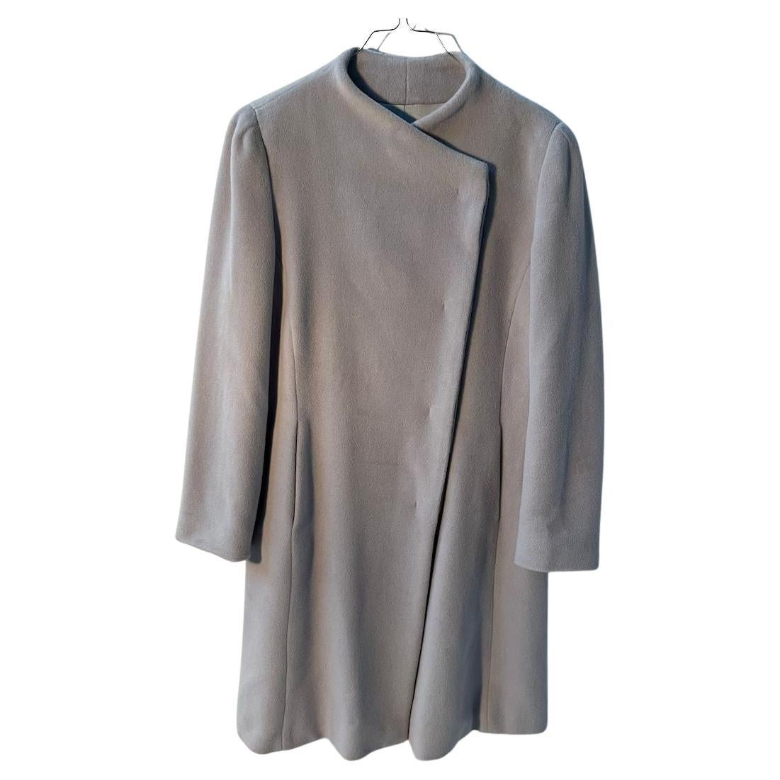 Armani Collezioni Drapierter Mantel aus weicher Wolle und Kaschmir