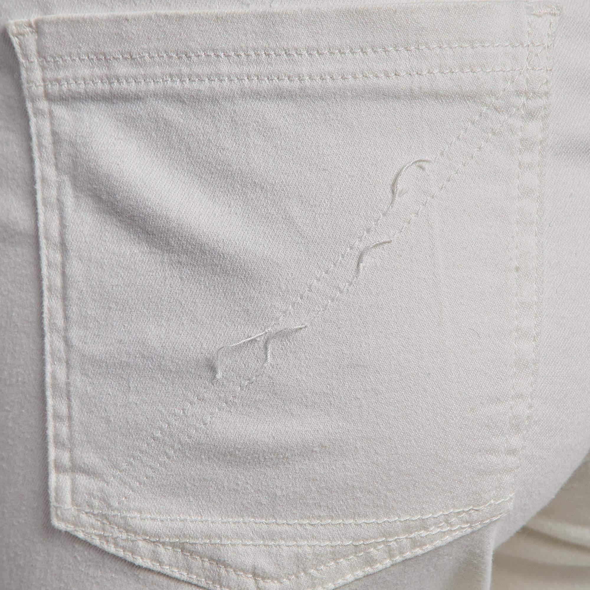 Women's Armani Collezioni White Tie Dye Print Denim Jeans M Waist 29