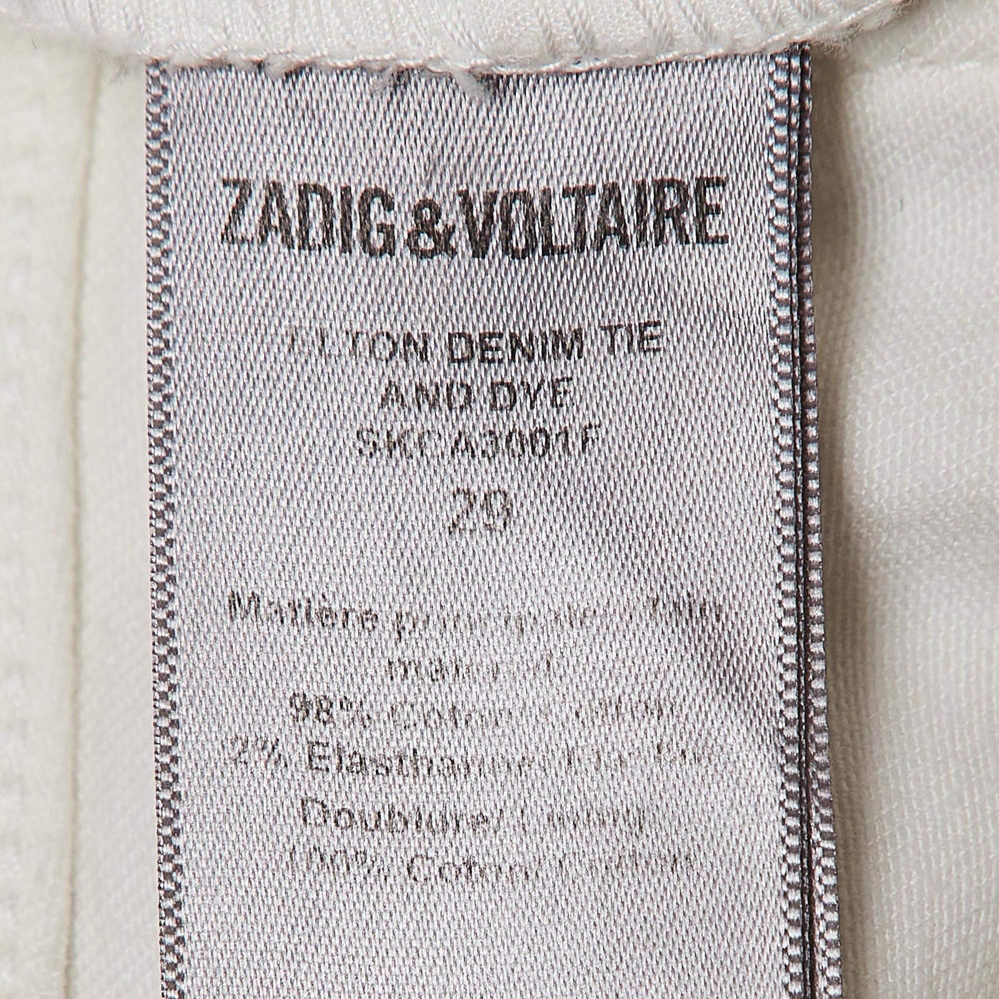 Armani Collezioni White Tie Dye Print Denim Jeans M Waist 29