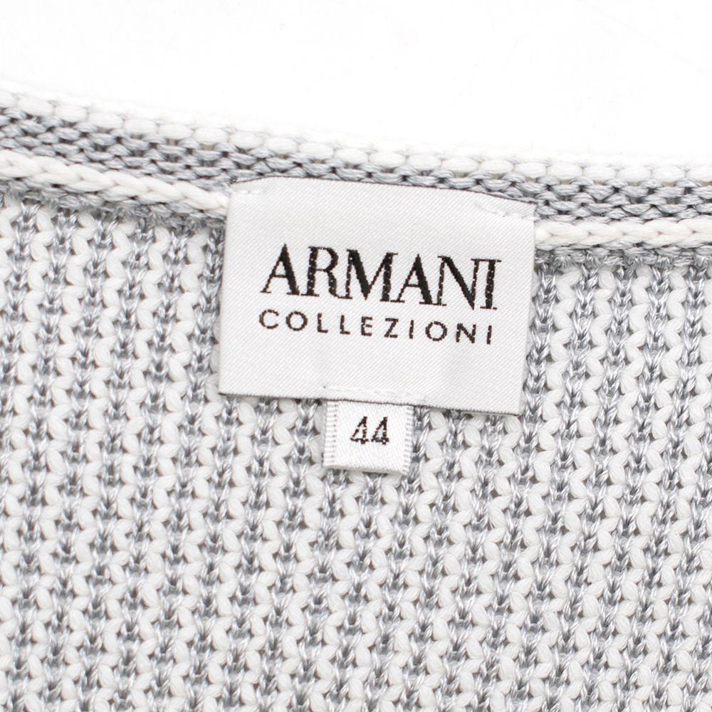 Armani Collezioni Woven Tweed Cardigan - Size US 8 In Excellent Condition For Sale In London, GB
