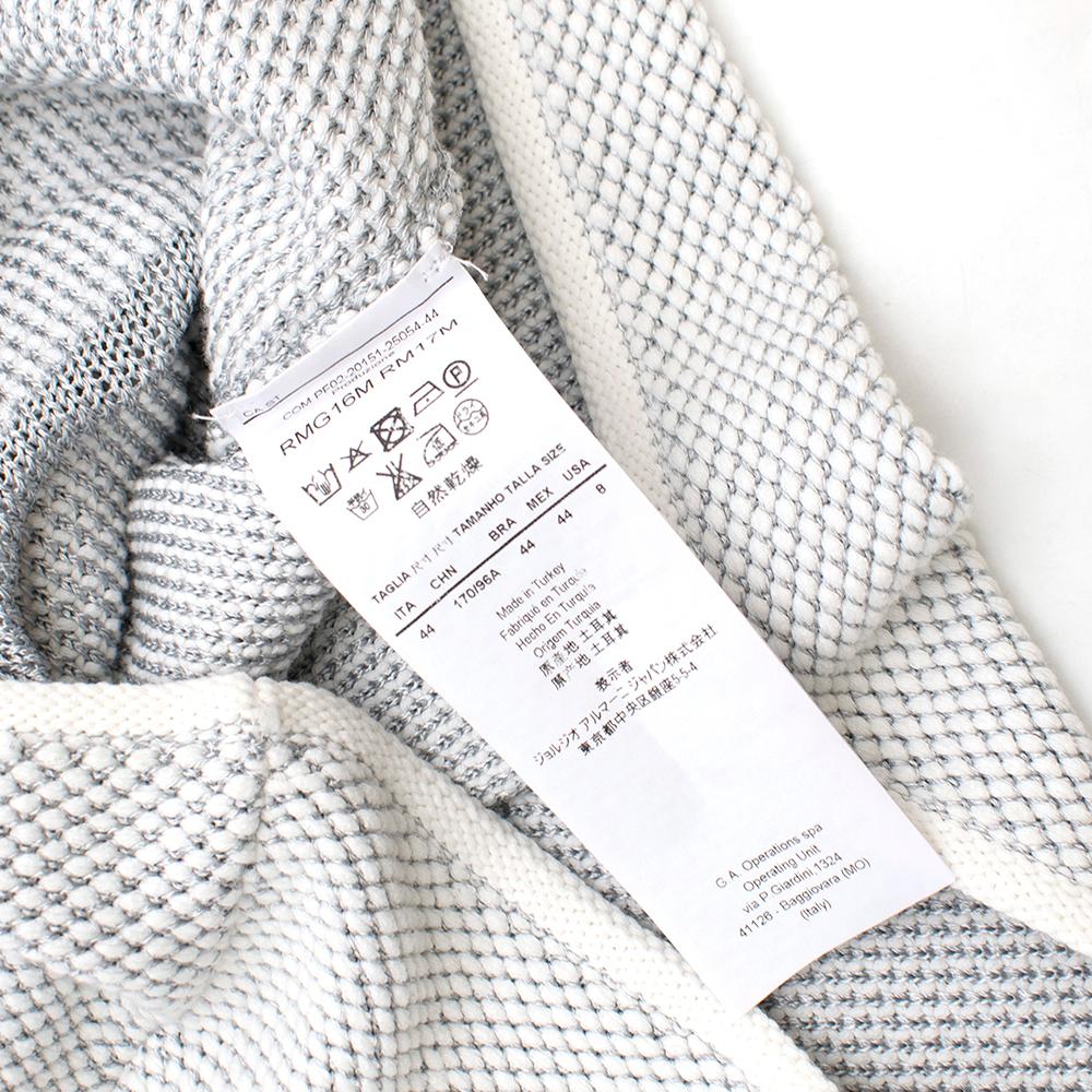 Armani Collezioni Woven Tweed Cardigan - Size US 8 For Sale 3