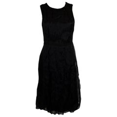 Armani Collezzioni - Robe de cocktail noire avec plis