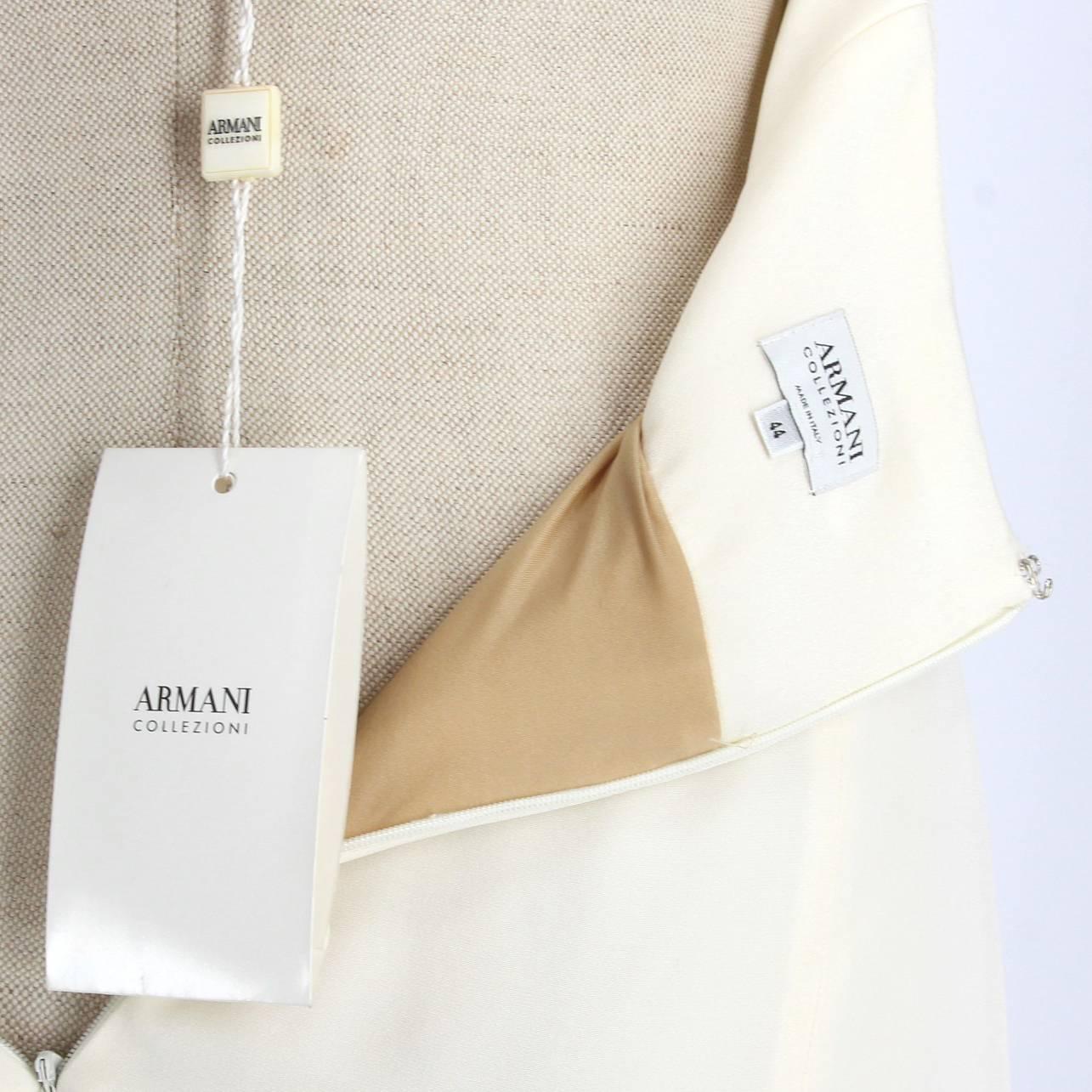 white armani dress