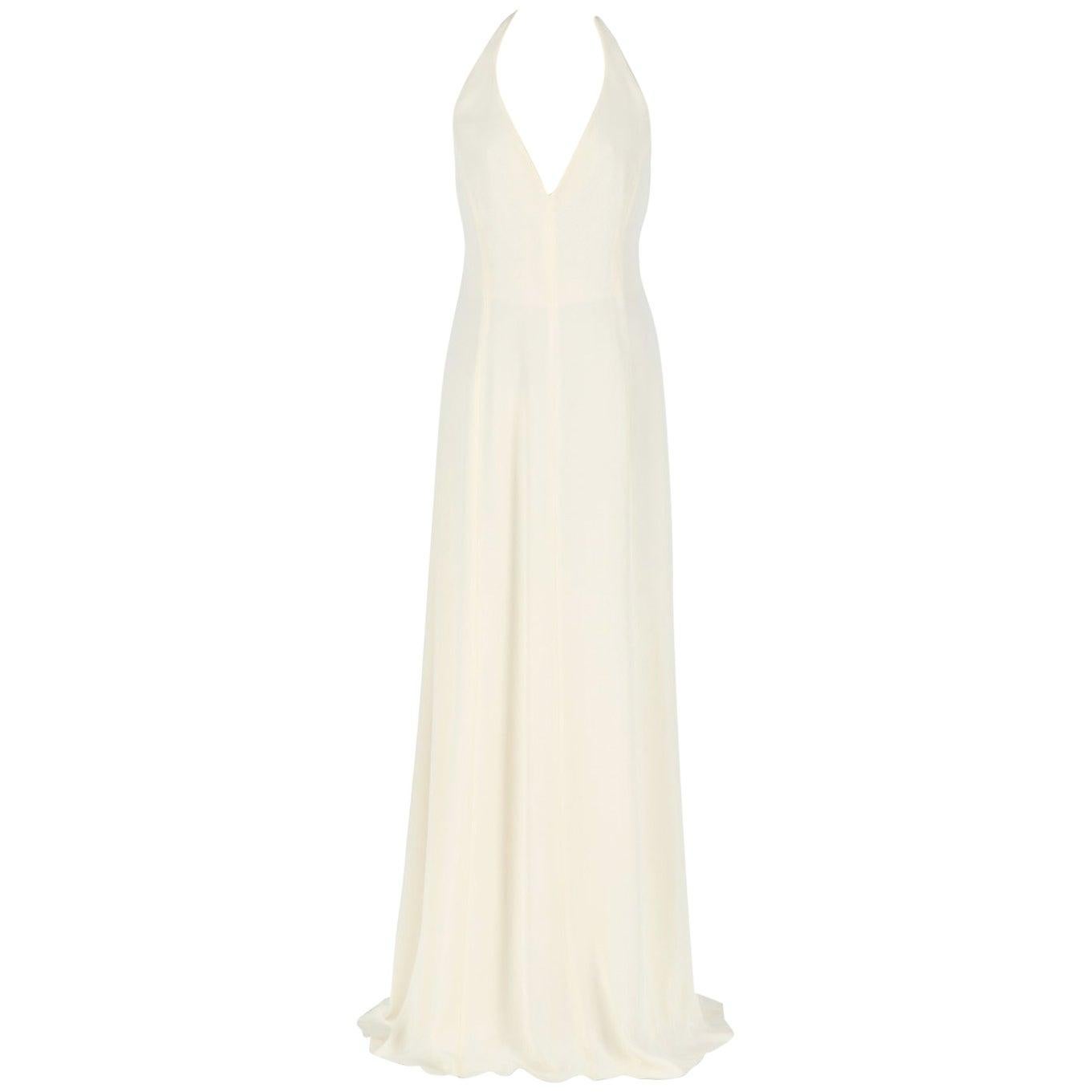 Armani Cream White Silk Wedding Dress, 2000s at 1stDibs | armani white ...