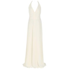 Armani Cream White Silk Wedding Dress, 2000s