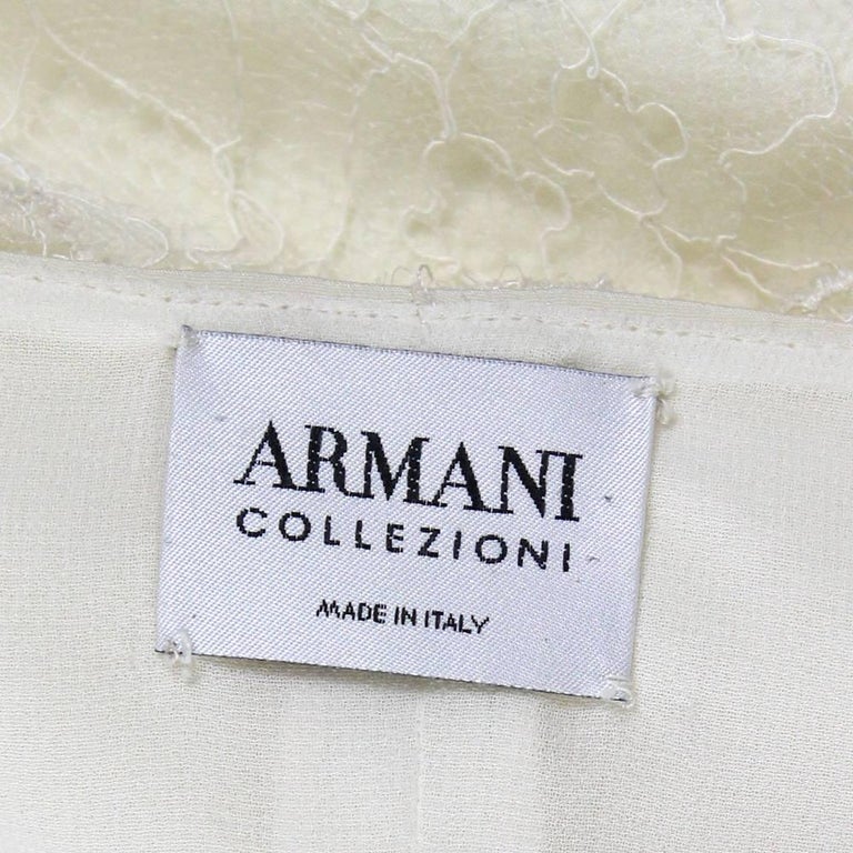 Armani Ivory Silk Wedding Dress, 2000s For Sale 4