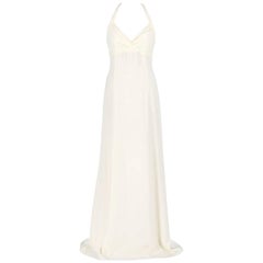 Armani Ivory White Silk Wedding Dress, 2000s