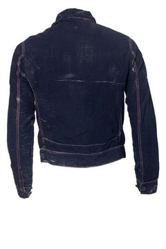 Armani Jeans, Cardigan con zip in denim blu