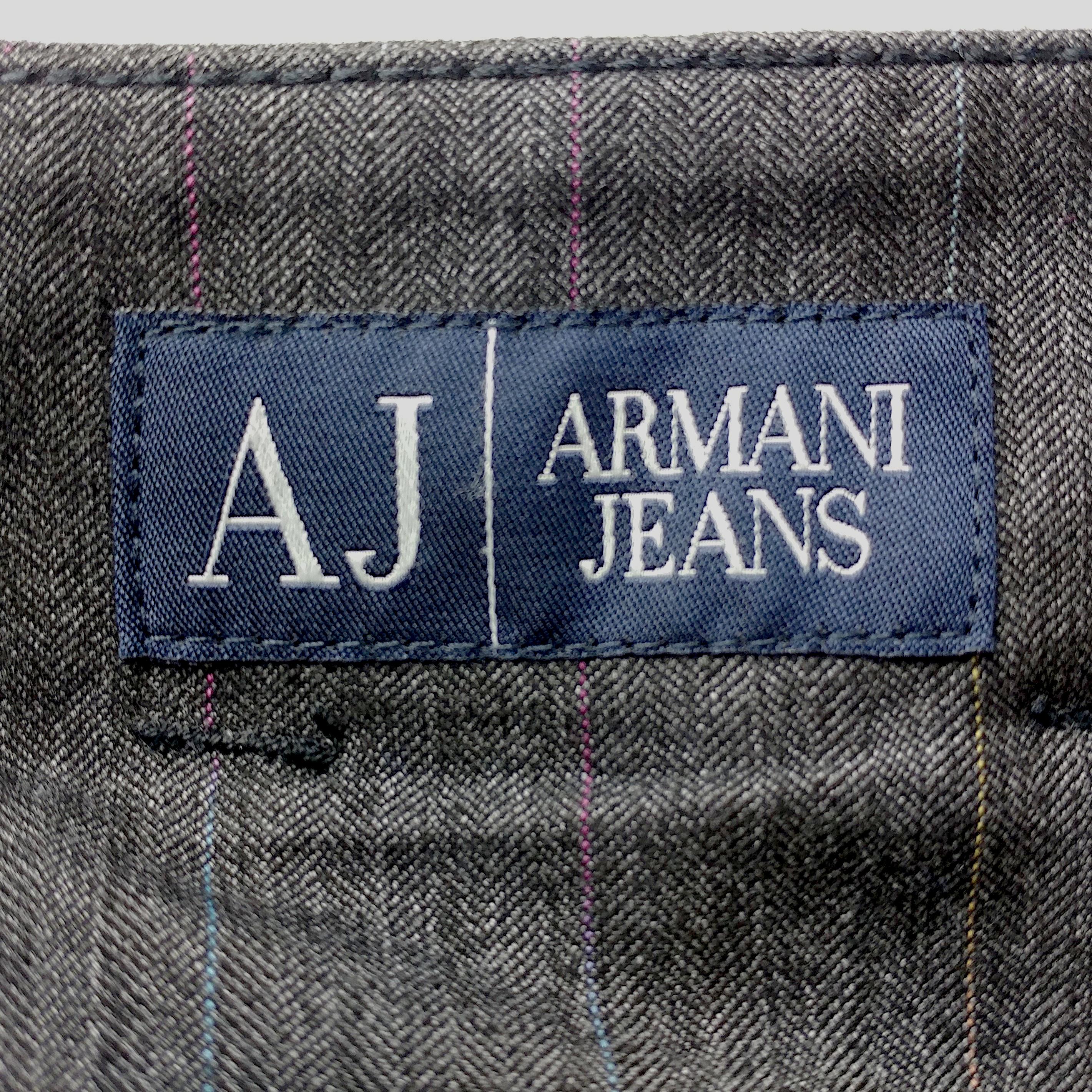ARMANI JEANS - Gray Belted Wrap Skirt High Waist and Front Pockets  Size 8US 1