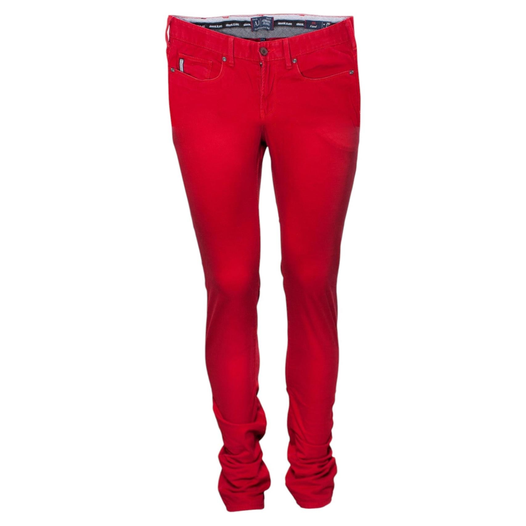 Armani Jeans, Red jeans in size W29/S