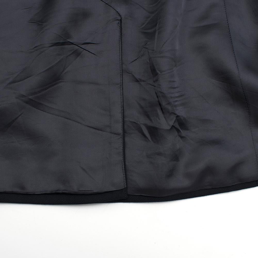 Armani Navy Blue Wool Blend Jacket	SIZE 50 For Sale 2