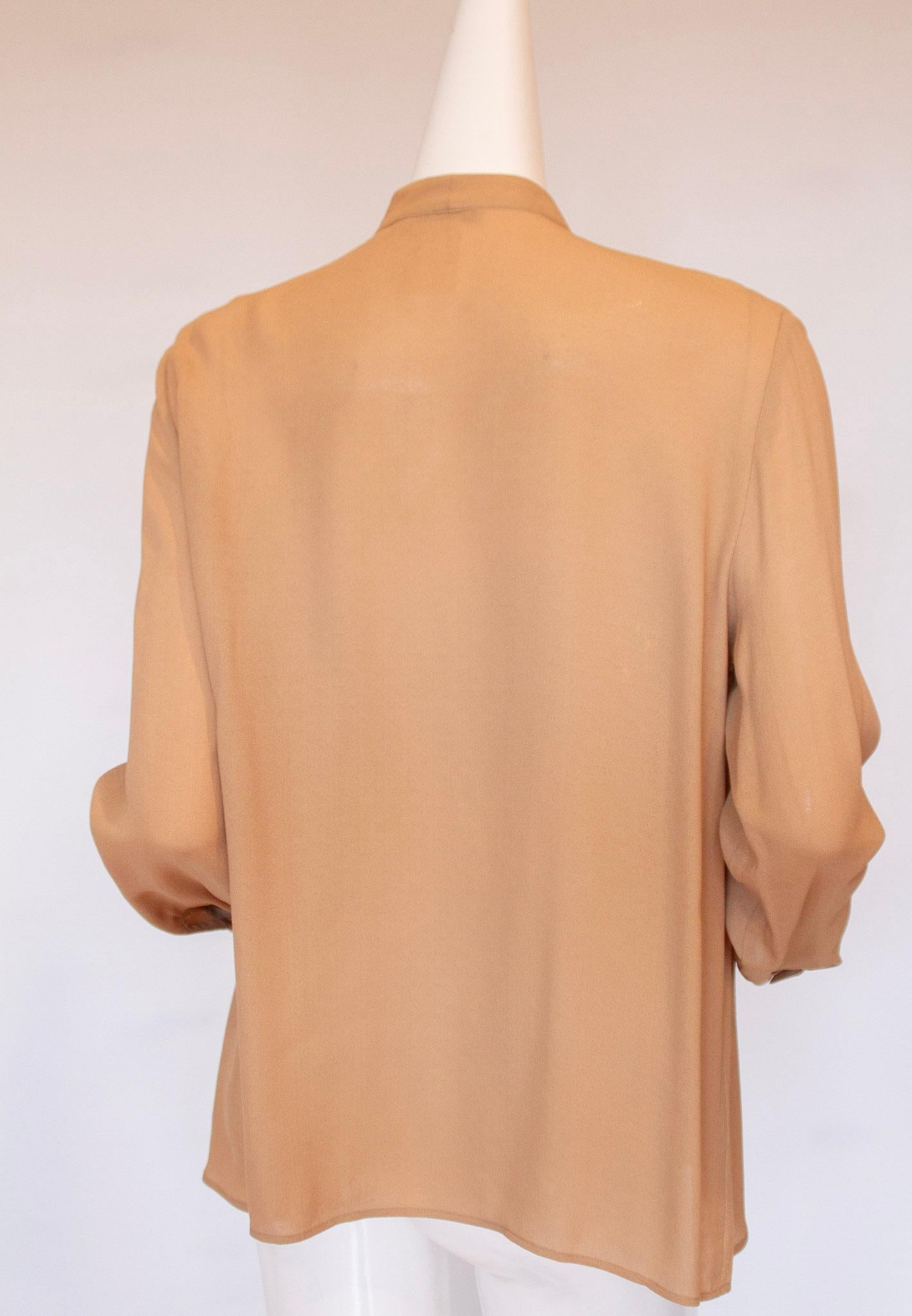 Armani Silk Blouse In Excellent Condition In Kingston, NY