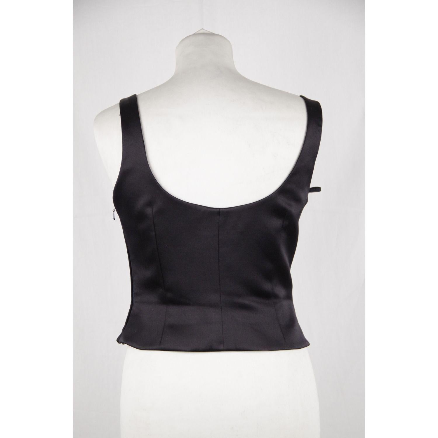 Armani Sleeveless Top Cropped Size 38 In Excellent Condition In Rome, Rome