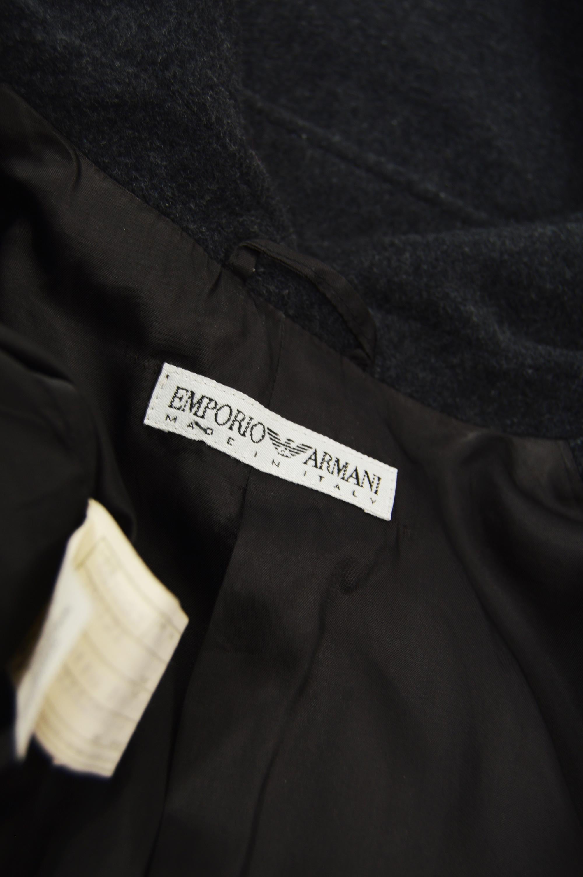 Armani Womens Charcoal Grey Maxi Coat 1