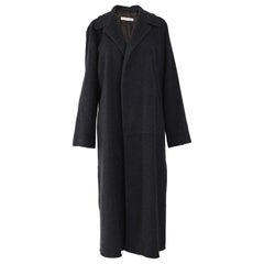 Retro Armani Womens Charcoal Grey Maxi Coat
