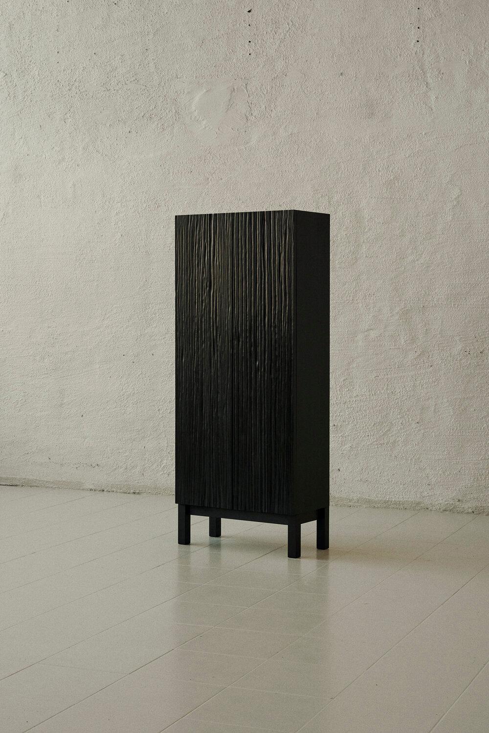 Armarium cabinet by Vilde Hagelund
Current Production
Dimensions: W 60 x D 30 x H 145 cm
Materials: Birch Wood.

Armarium is a highly functional storage unit made out of birch wood, with both shelves and a drawer for safe keeping of your