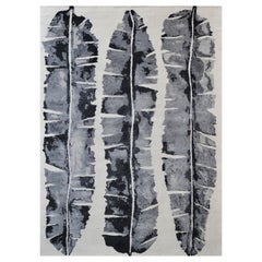 "Armata - Gray + Cream" /  10
 x 14
 / Hand-Knotted Wool Rug