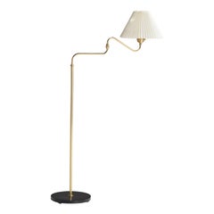 Armaturhantverk Göteborg, Lampada da terra, Ottone, Wood, Carta, Svezia, anni '60