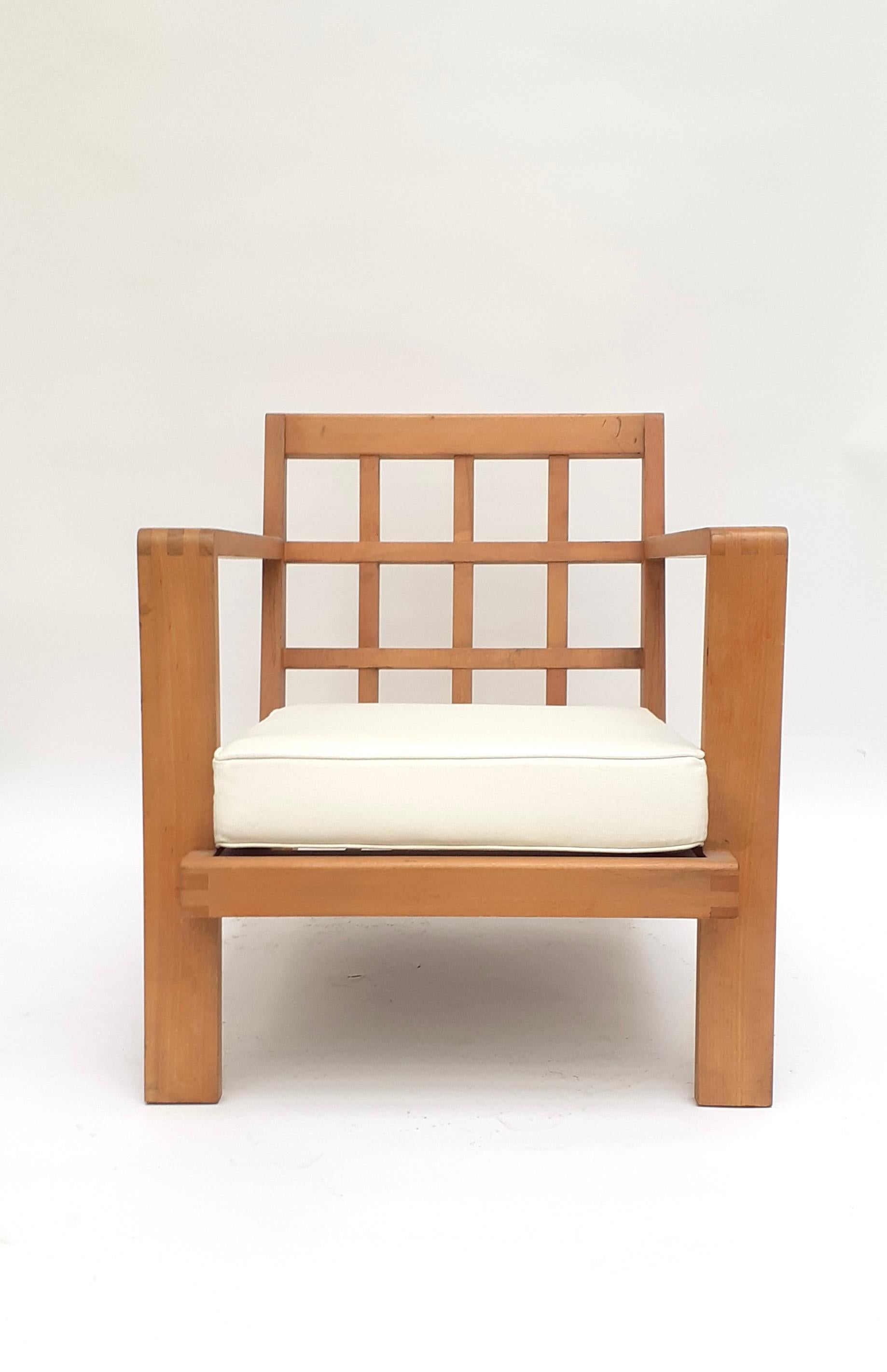Mid-20th Century Armchair by Rene Gabriel, 1947 For Sale