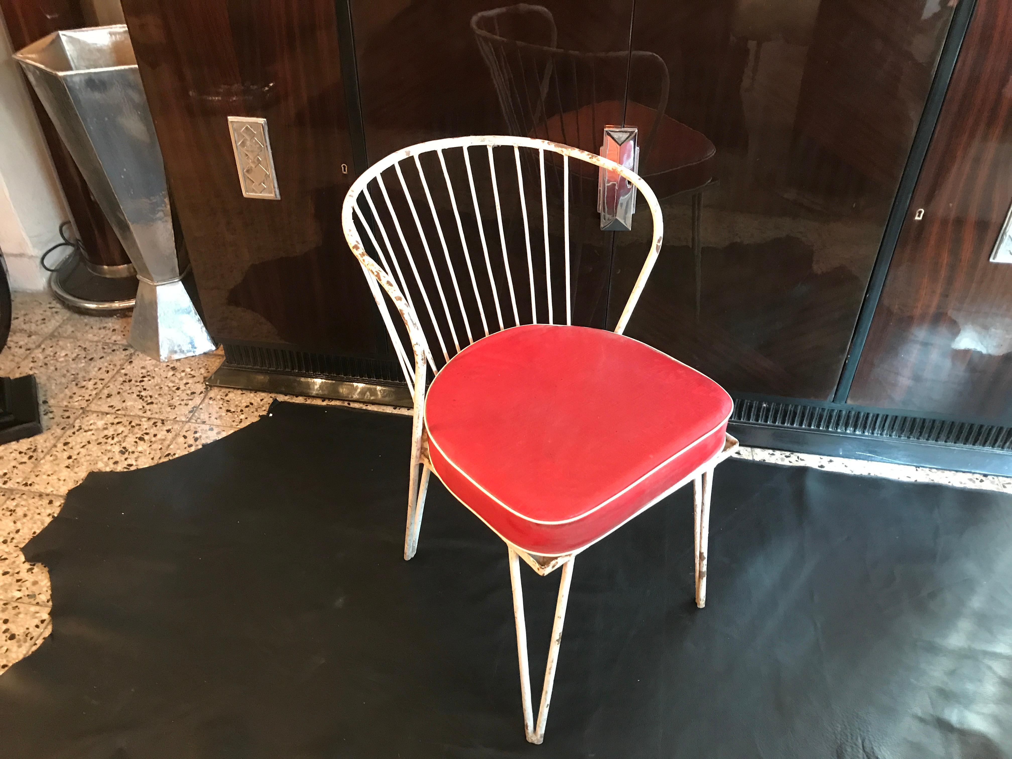 Iron Armchair 1960, American For Sale