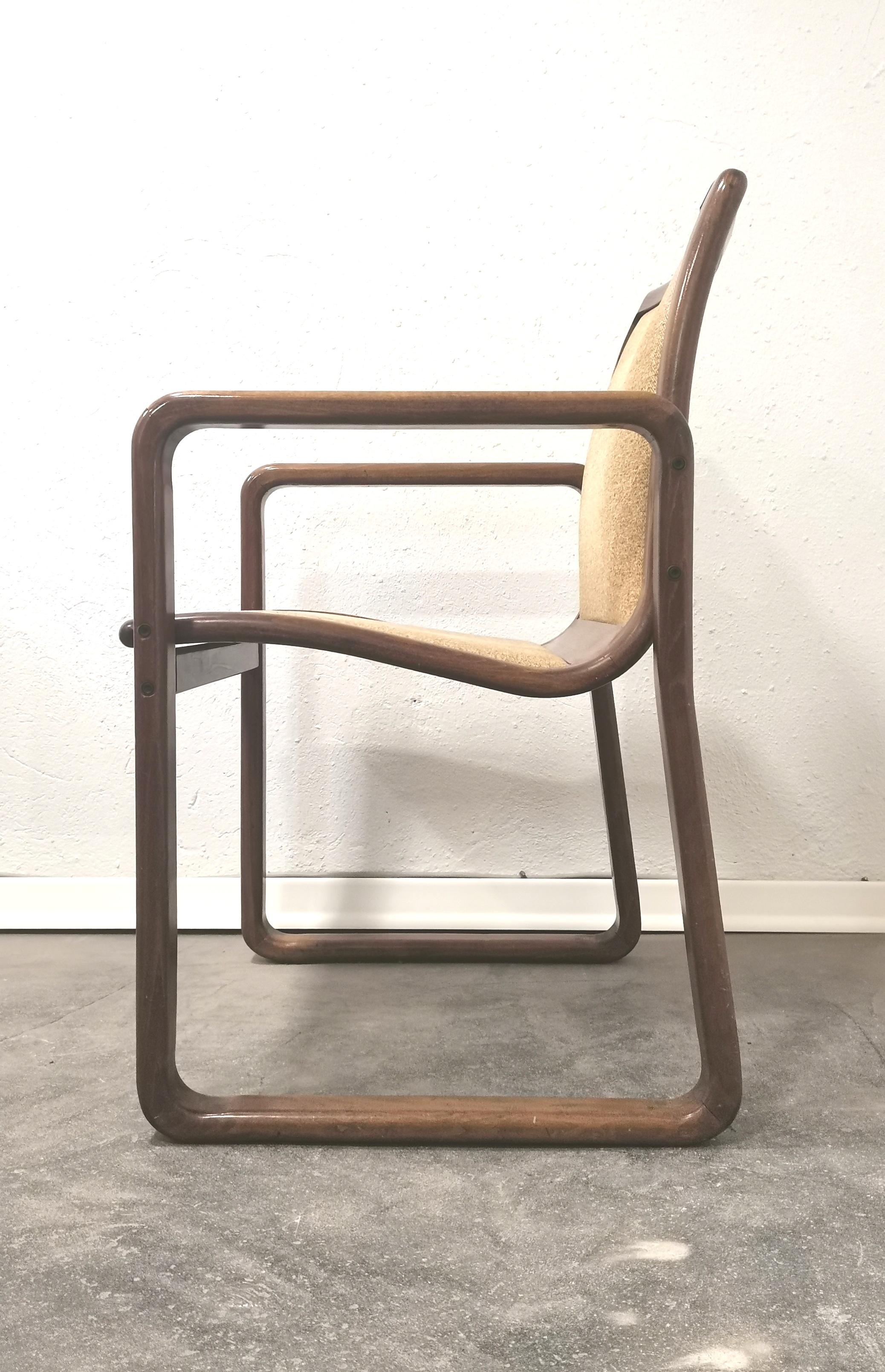 Mid-Century Modern Armchair 1980s For Sale