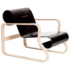 Armchair 41 "Paimio" in Birch and Black by Alvar Aalto & Artek