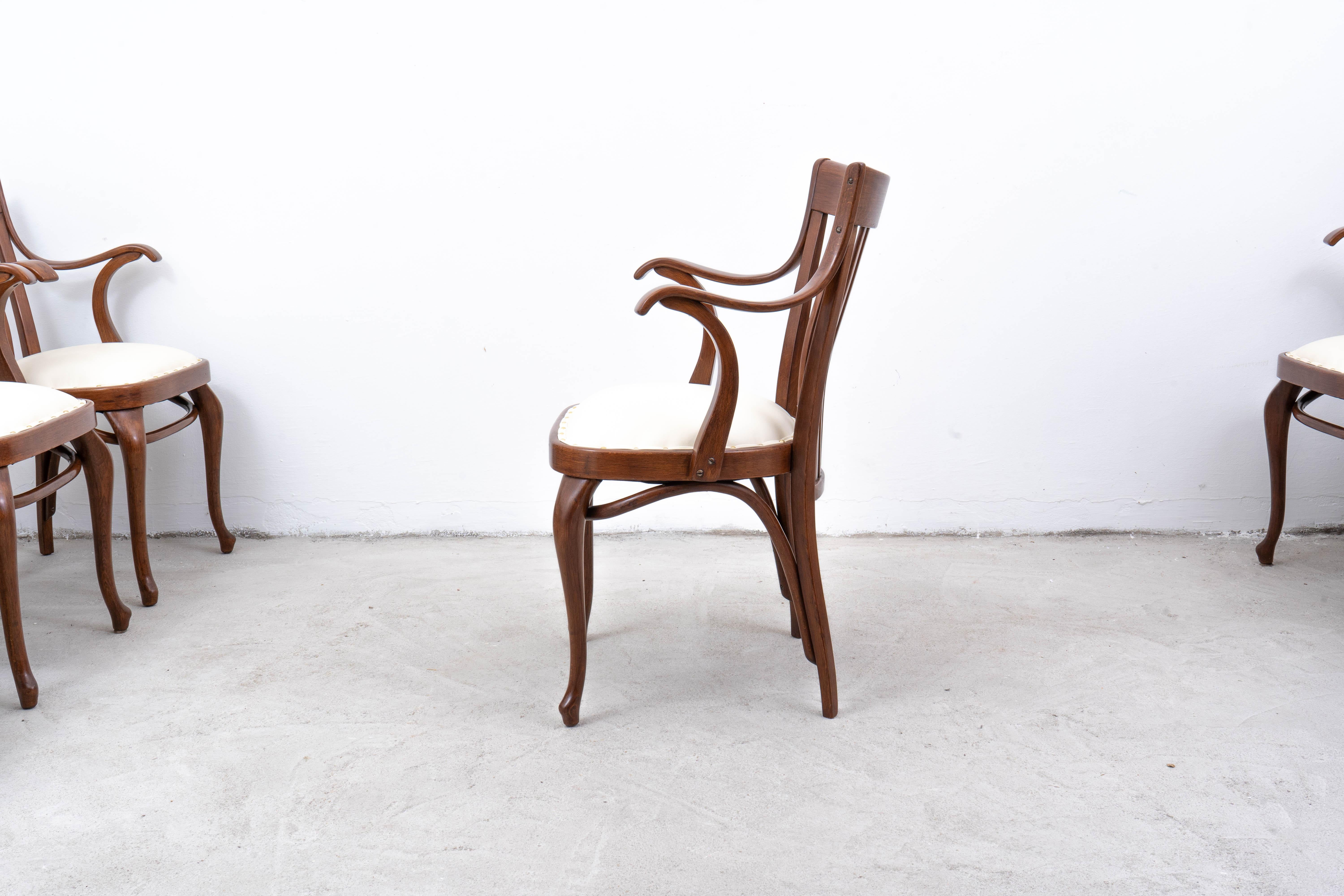 Leather Armchair (6) — Adolf Loos — Café Capua For Sale