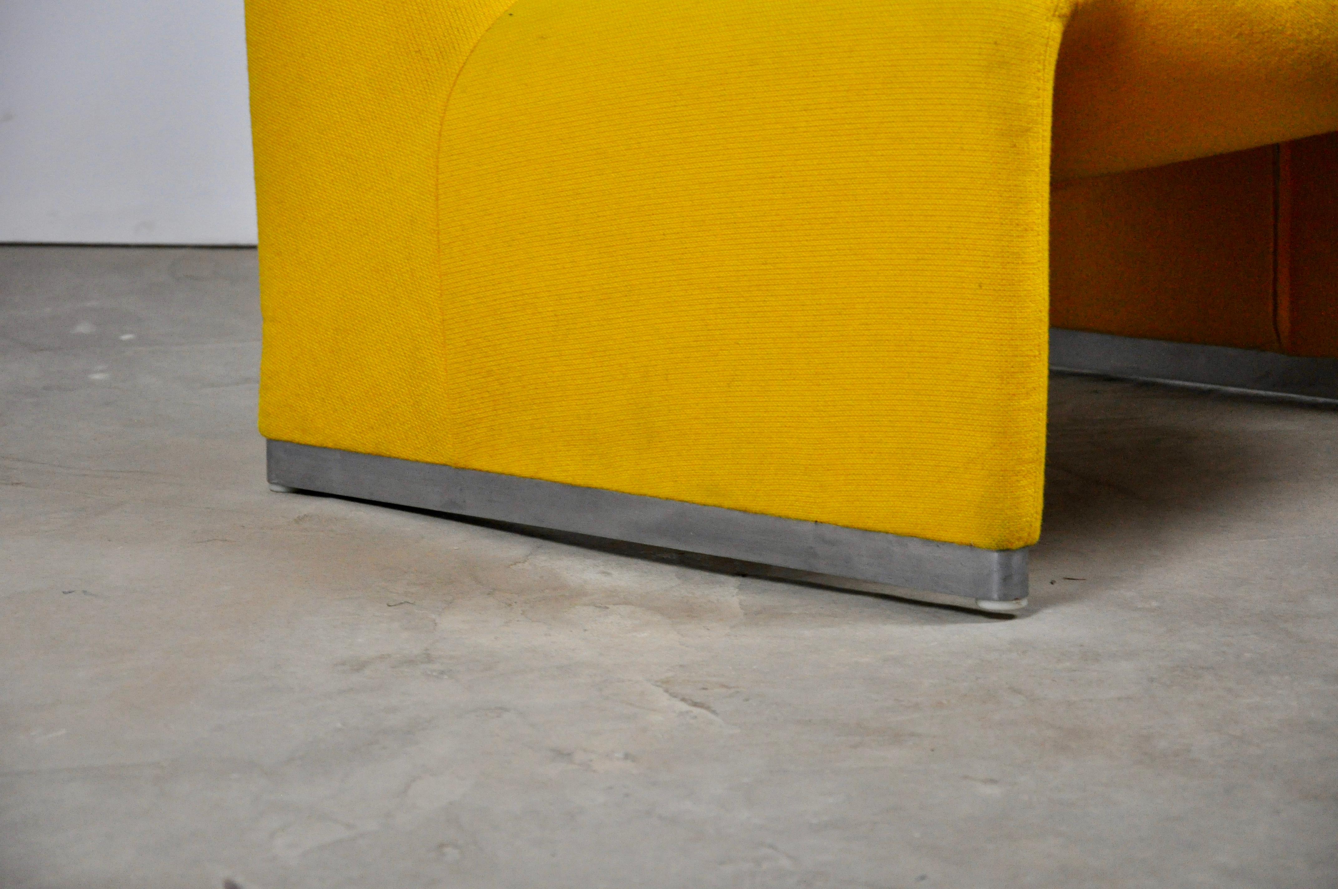 Yellow armchair. small spot (check photo)