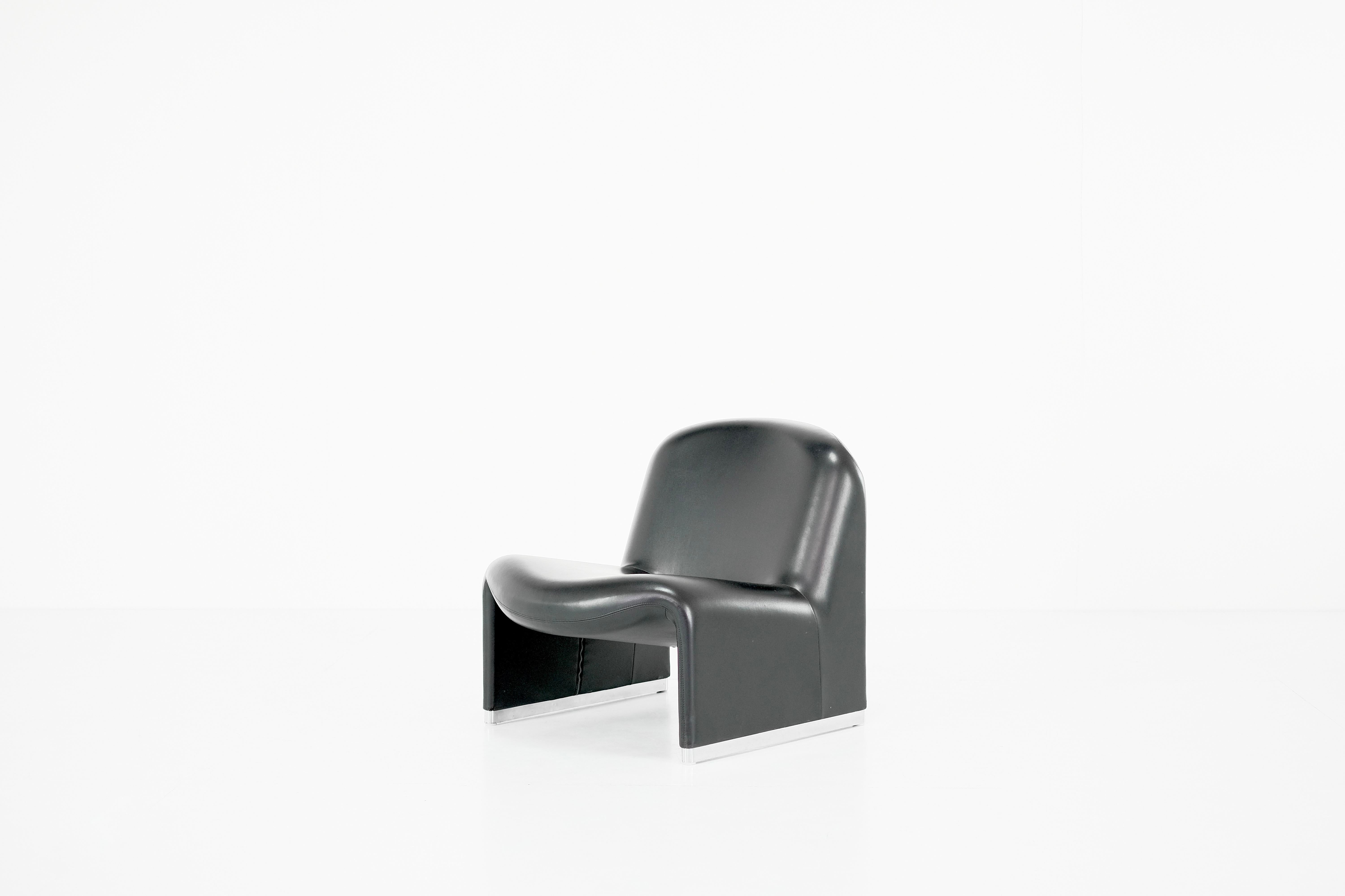 Sillón Alky de Giancarlo Piretti para Castelli Años setenta. Aluminio en venta