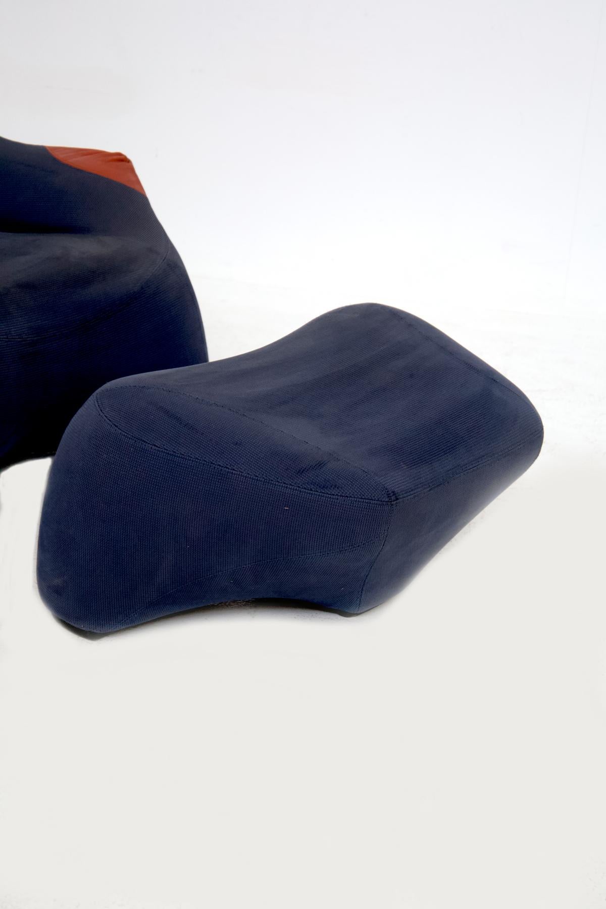 Sillón y Reposapiés Modelo Hal de Marc Sadler para Cassina en Bueno estado para la venta en Milano, IT