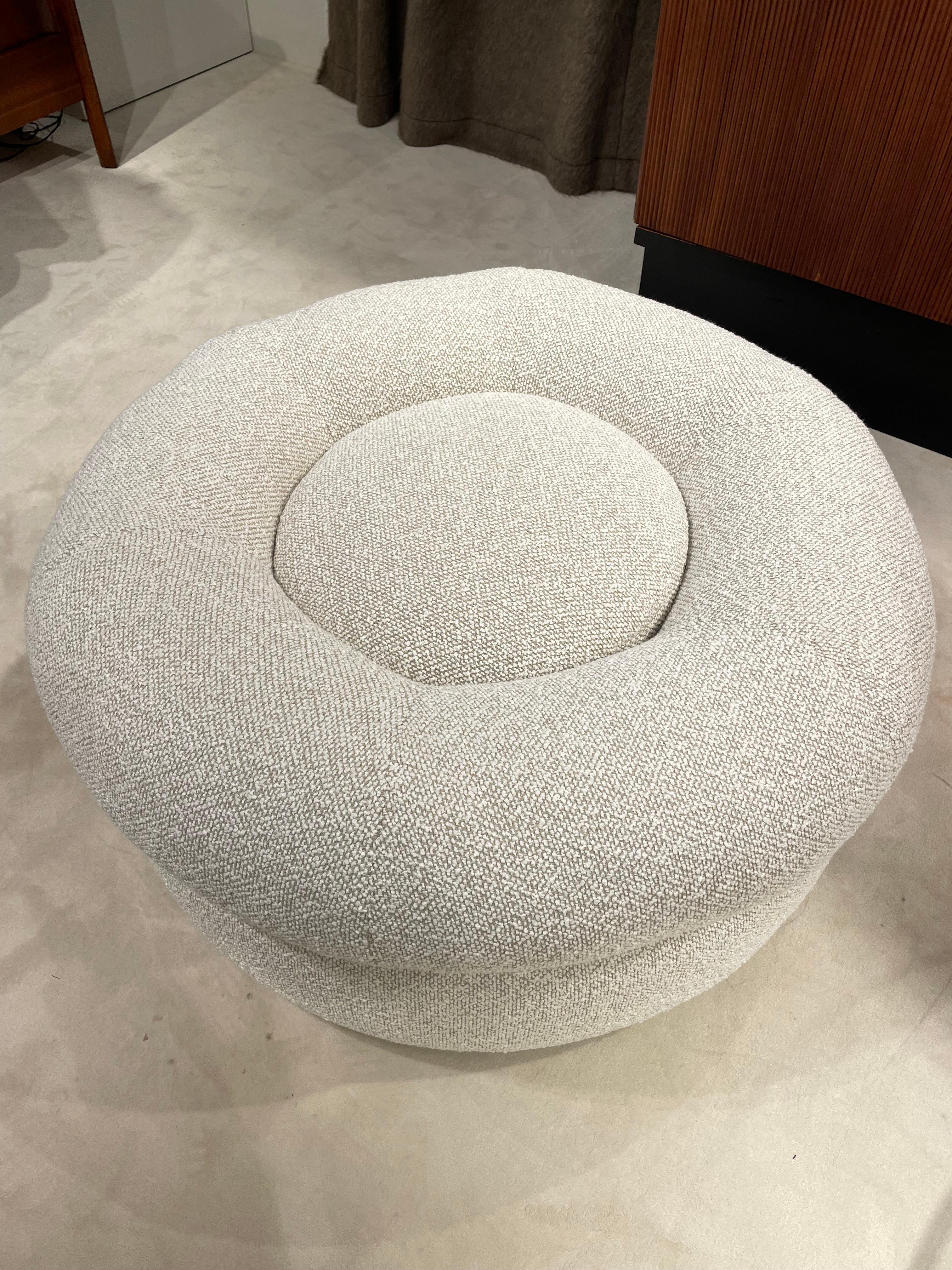 Textile Ensemble fauteuil et pouf D'URBINO et LOMAZZI en vente
