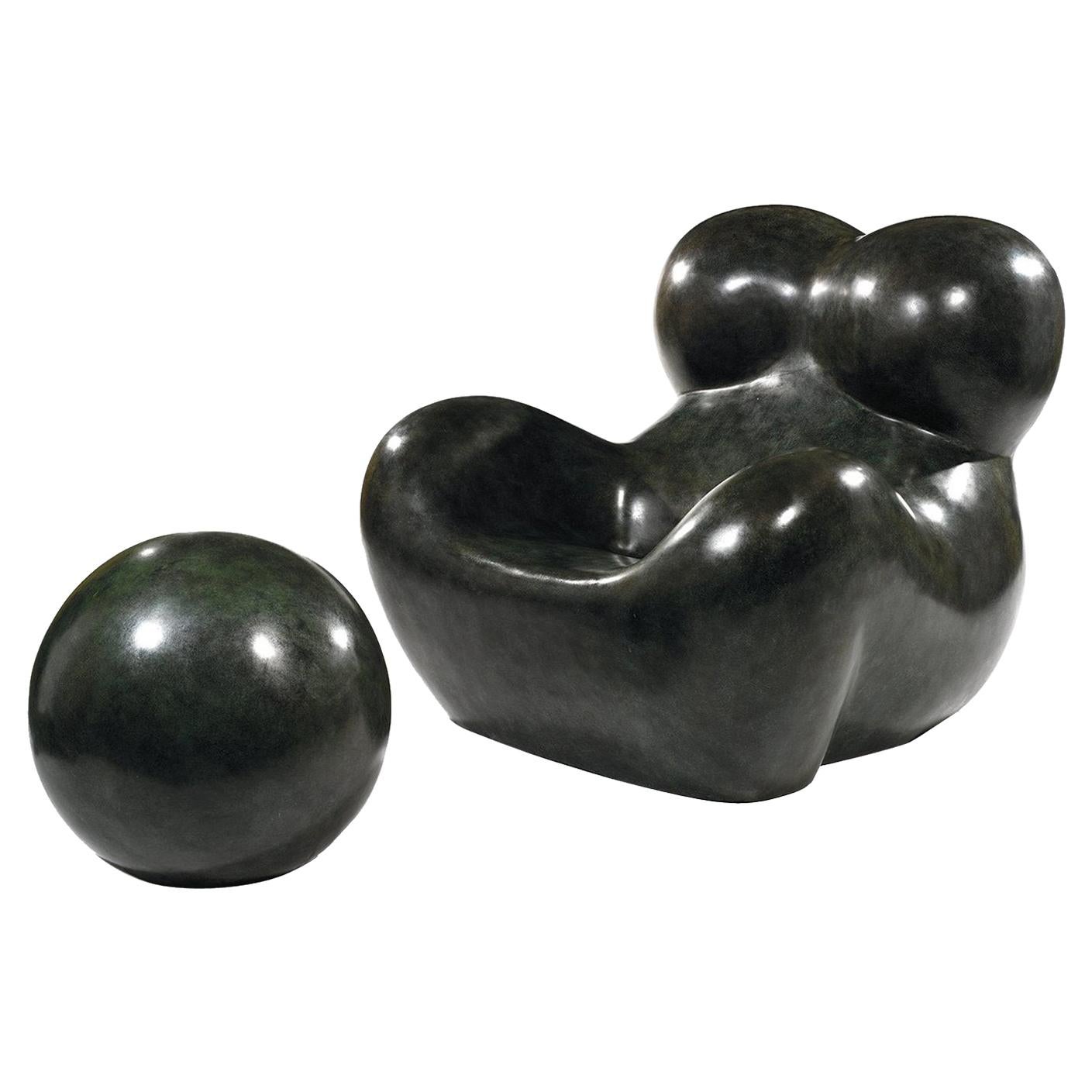 Fauteuil et pouf UP5_6 de Gaetano Pesce pour Superego Editions, Italie