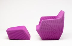 Armchair and Ottoman Facett by Ronan & Erwan Bouroullec