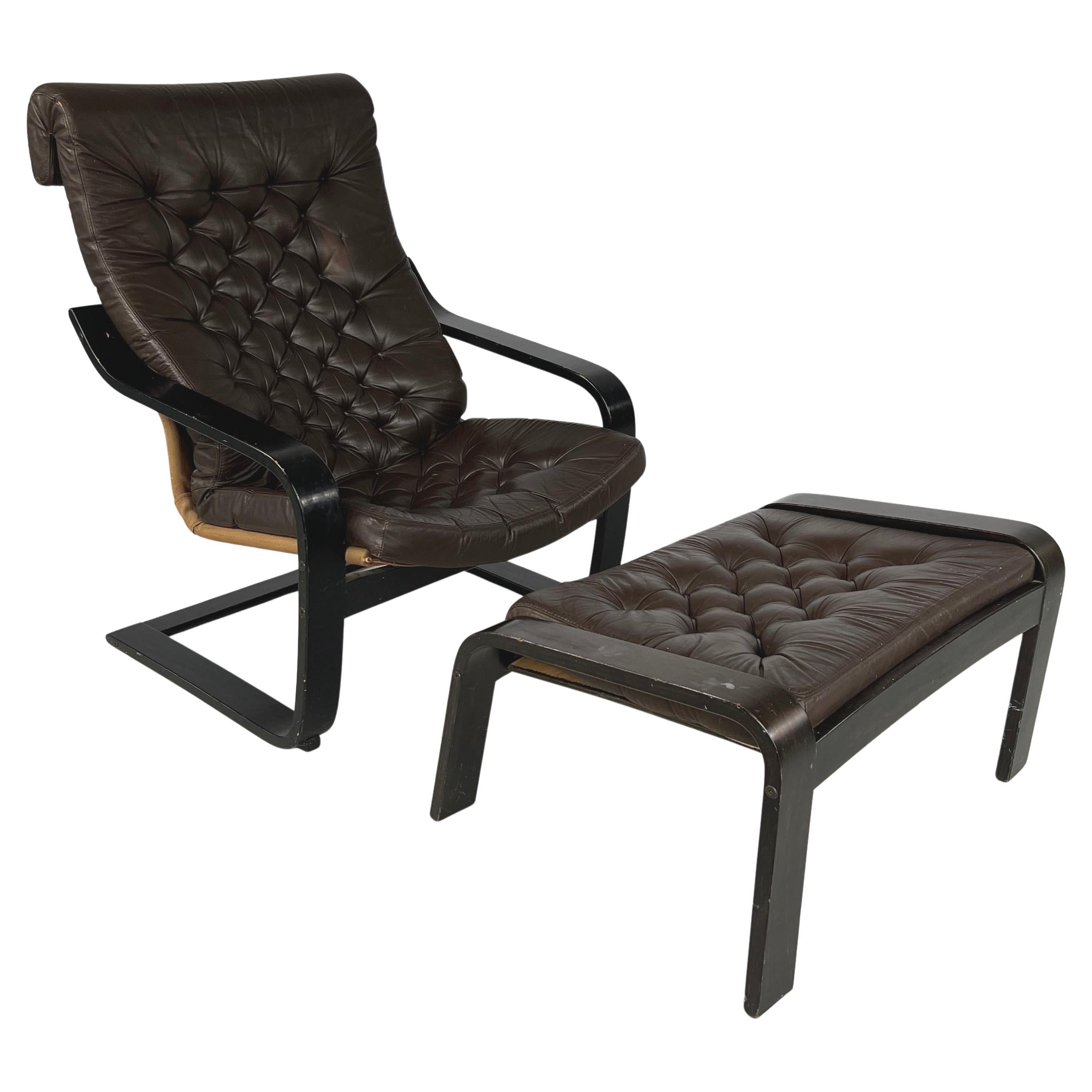 Fauteuil et ottomane Poème de Noboru Nakamura en vente