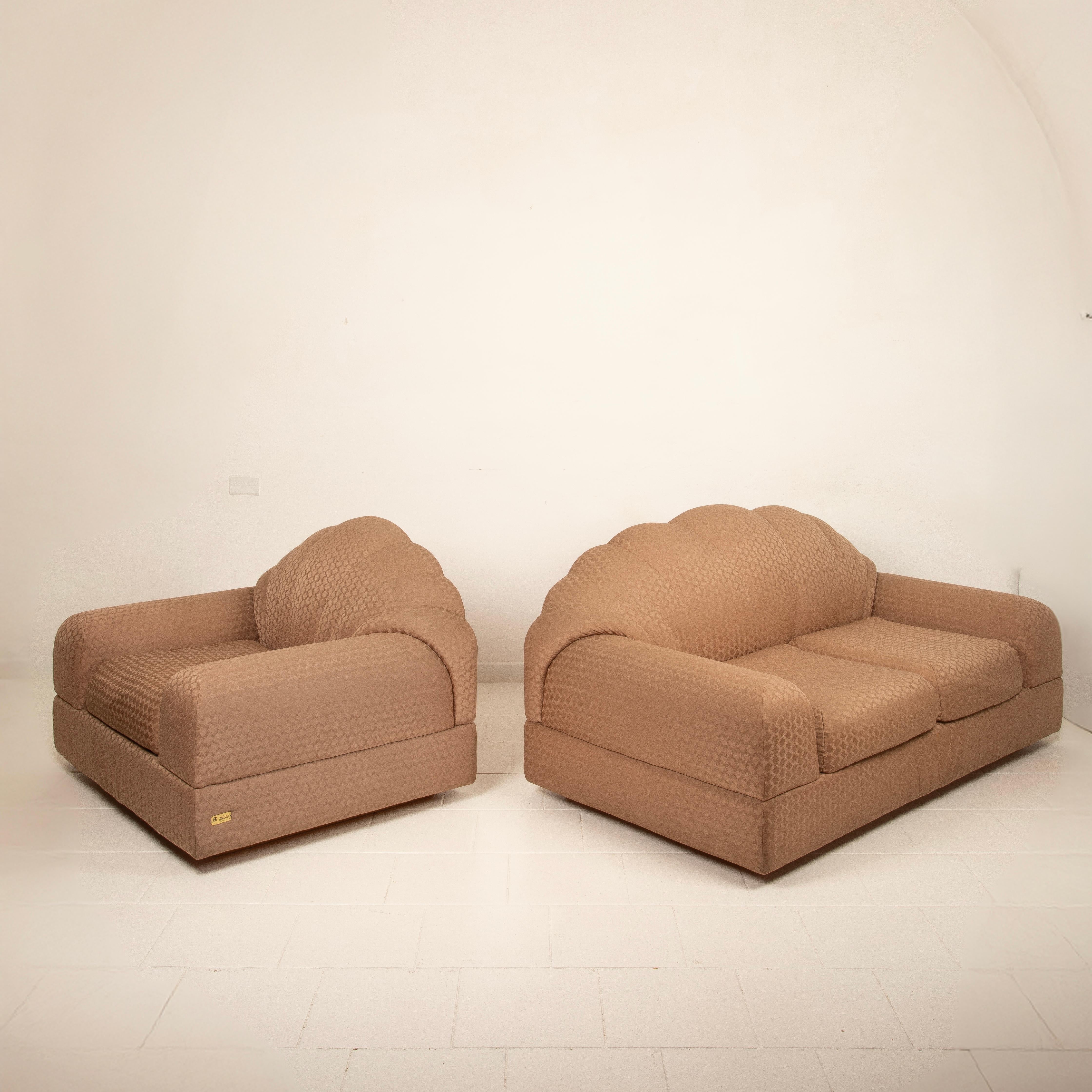 Sillón y sofá de Alain Delon para Maison Jansen Francés en venta