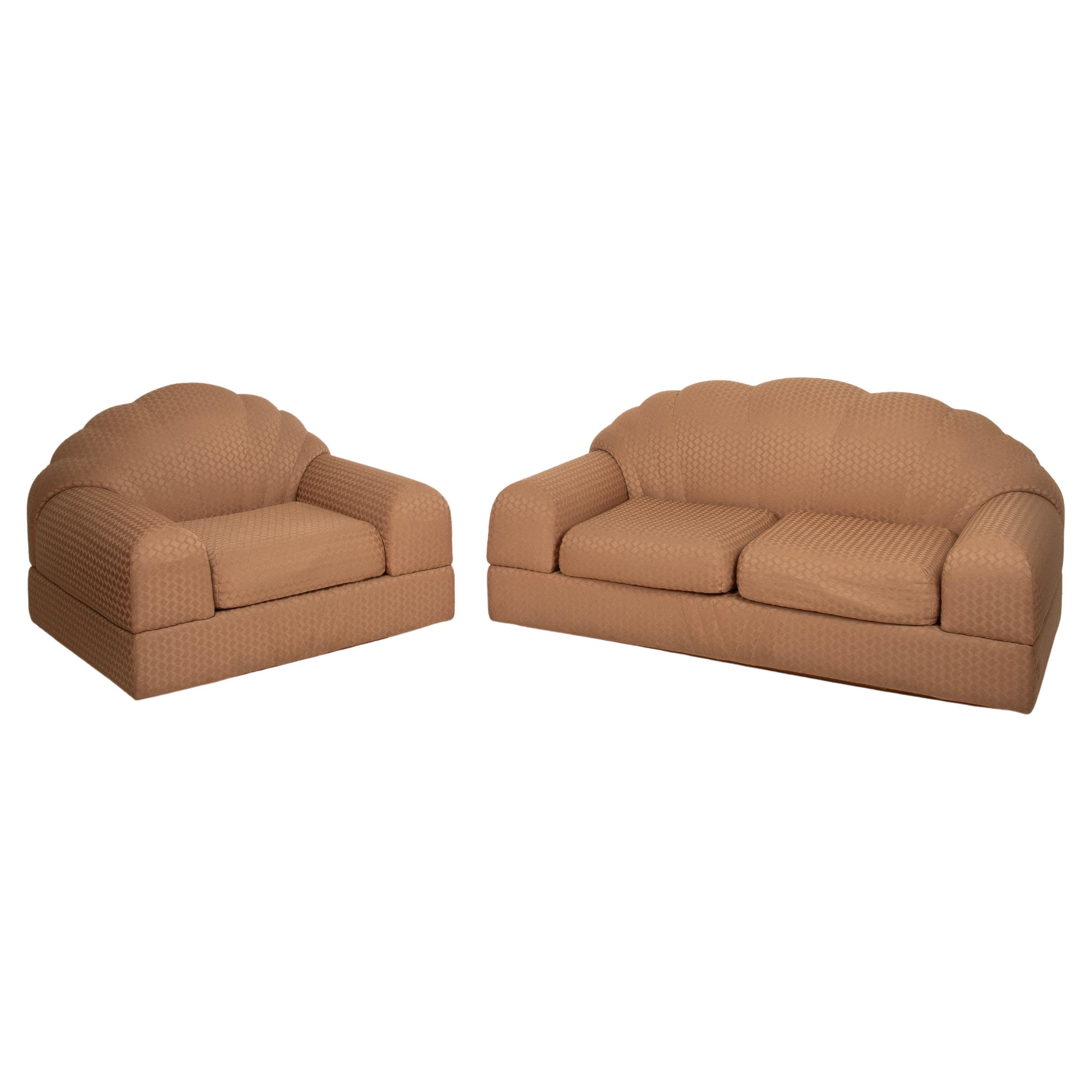 Sillón y sofá de Alain Delon para Maison Jansen en venta